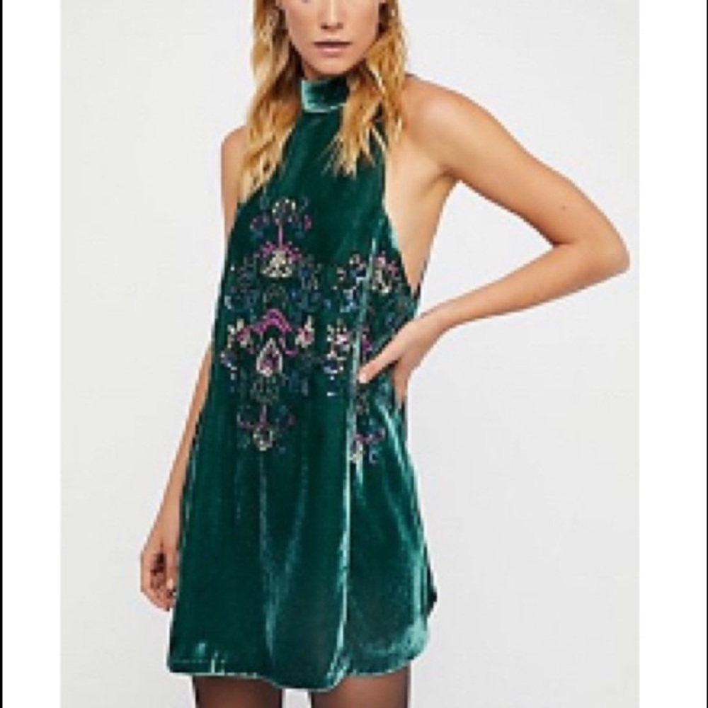Free People velvet dress